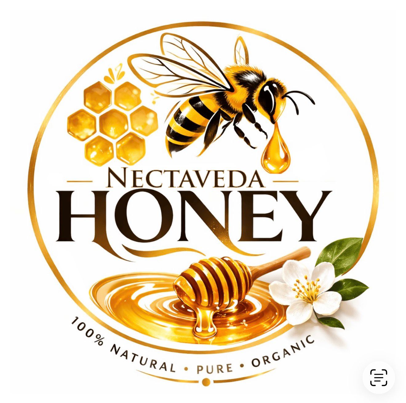 Nectaveda Premium Honey Jar