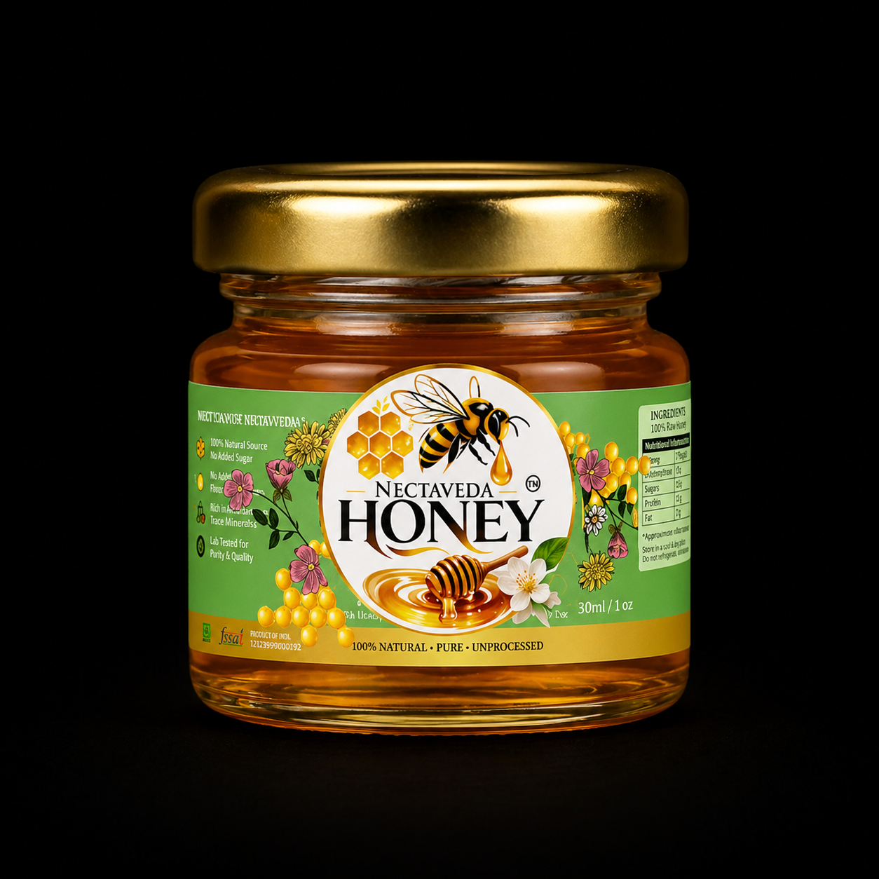 Nectaveda Kikar Honey – Pure Acacia Honey